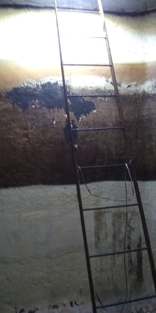 trabajo de impermabilización en interior de tanque